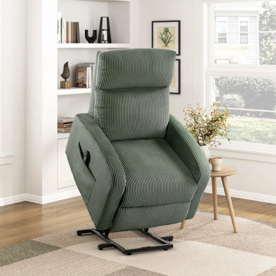 Fauteuil inclinable électrique en velours côtelé 1pc