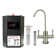 Contemporary 10" 2-Handle Hot and Cold Water Dispenser Faucet with Heating Tank and Filter System