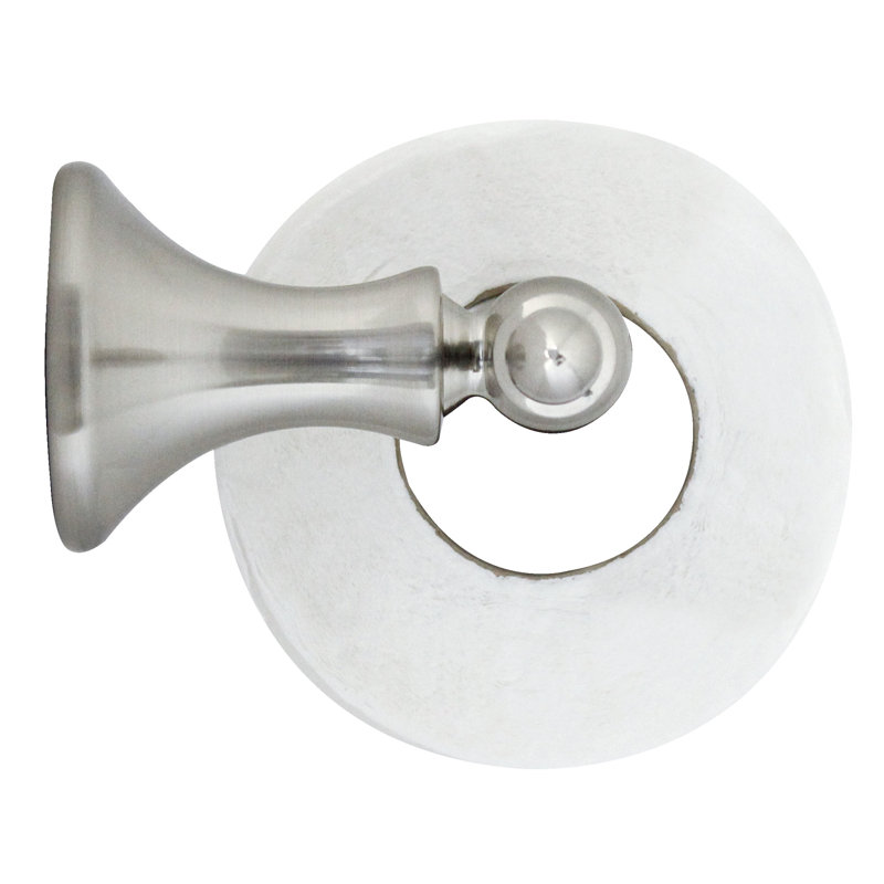 Porte-papier hygiénique avec rouleau Tajik, Nickel satiné
