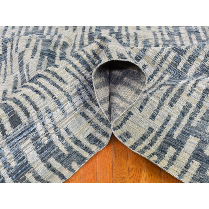 Tapis surdimensionné en laine et en zigzag 12 pi 1 po x 15 pi 3 po G66389