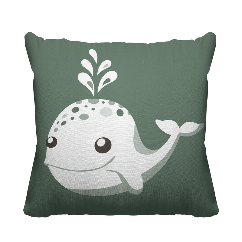 Coussin Whally, L 15 po x H 15 po, Émeraude