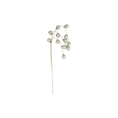Silver Polyethylene Ball Spray with Iron Stem