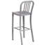 Commercial Grade Metal Indoor-Outdoor Stool with Vertical Slat Back-1824115521-1824115529