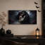 Couple de squelettes gothiques avec des roses rouges et une toile murale complète pour l'Halloween-1723083328
