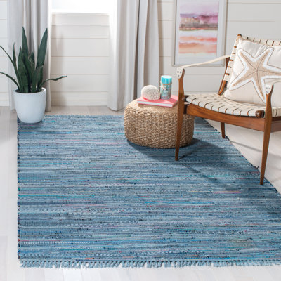 Burnette Rug Hand Woven Cotton Striped Rug