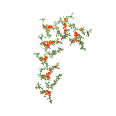  Artificial Fake Flowers for Home Decor Decorative Shelter Wall-hung Green Simulation Daisy Rattan Living Room Fake Flowers Wall Hung Indoor Vines