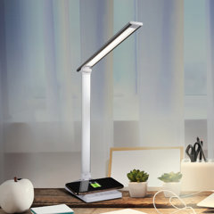 OttLite Swerve LED Desk Lamp with 3 Colors & USB, Long-Lasting ClearSun LED  Light, Flexible Neck