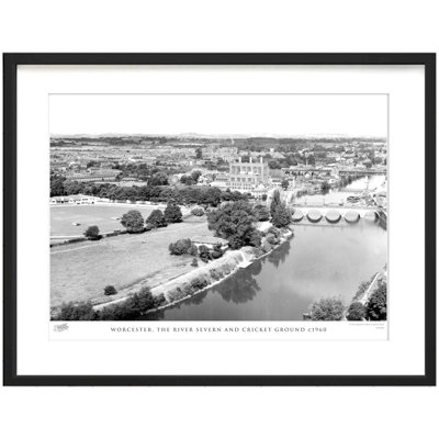 Worcester, The River Severn And Cricket Ground C1960 - Single Picture Frame Print