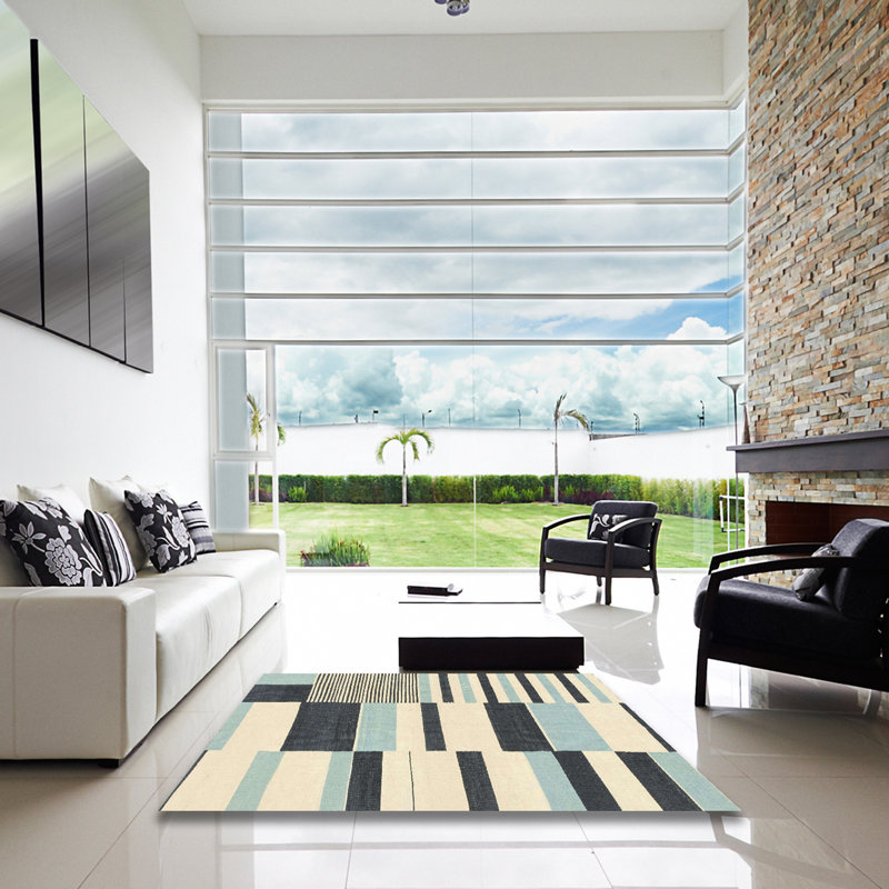 Abstract Indoor Rug, Square 3'
