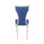 Chaise d'appoint en velours bleu Jatavius
