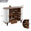 Armoire 39 "avec 6 porte-bouteilles et 3 porte-verres, armoire à café avec tiroir de rangement-806790451