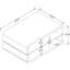 Table de bout rectangulaire à 1 tablette blanche ultrabrillante, idéale pour exposer des objets dans un intérieur moderne, en complément de différents espaces de vie décoratifs