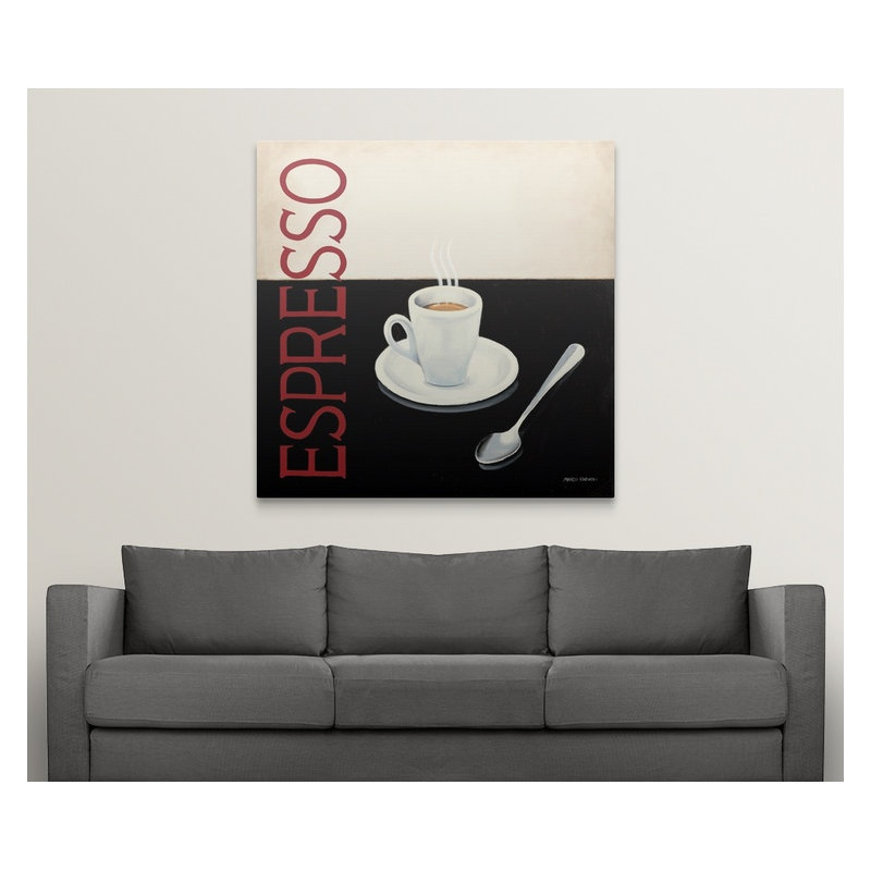 « cafe moderne iv », impression, H 48 po x l 48 po x P 1,5 po, Toile