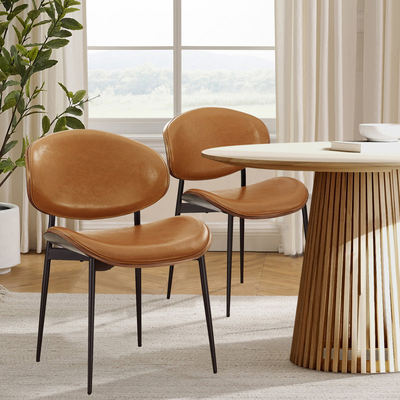 46cm H Upholstered Side Chair, Brown