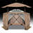 12x12ft Pop up starry sky top Gazebo Screen House Tent with Sidewalls-102383225