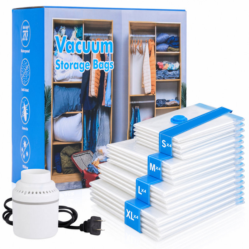 16 Pack Vacuum Compression Storage Bags