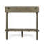 Table de bar d'extérieur en bois d'acacia, finition grise