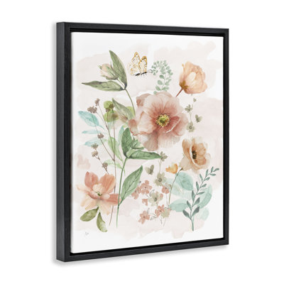 Fleurs sauvages printanières roses