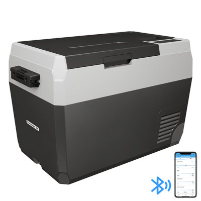 Réfrigérateur de voiture 30QT (29L) 12V avec contrôle APP - Double alimentation DC / AC (12 / 24V et 110 - 240V), -7 ℉ ~ 78 ℉ Température réglable - Glacière portative pour le camping, les voyages, les véhicules, les bateaux et la maison
