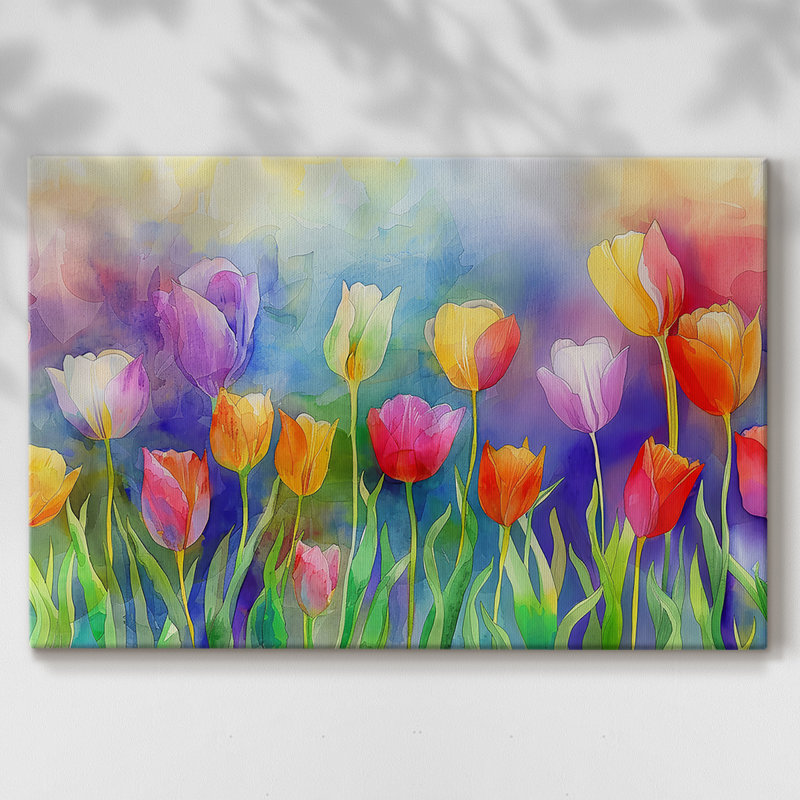 Série florale-C - Cavas enveloppés de galerie, 8 x 12