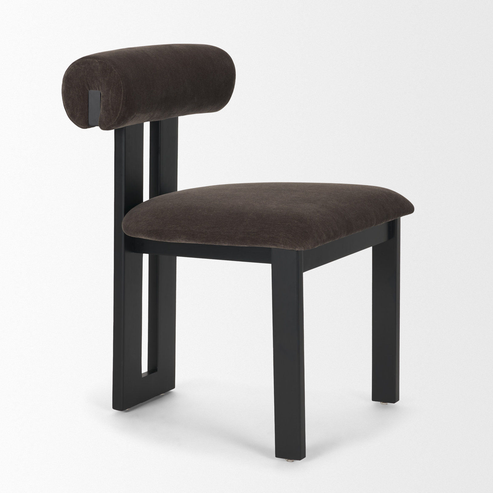 Ardith Oak Dining Chair, Black, Black