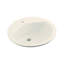 Modesto Ceramic Circular Drop-In Bathroom Sink-1233816077