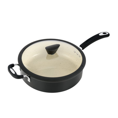 Casserole antiadhésive de 5,3 pte avec couvercle Ozeri Stone Earth All-In-One APEO & PFOA
