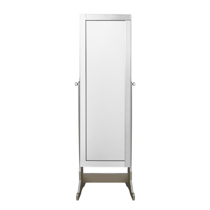 Armoire à bijoux avec miroir Neill, Champagne Royal