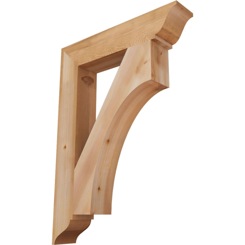 Support traditionnel Westlake, Cèdre rouge de l'Ouest, Lisse, H 44 po x l 5,5 po x P 32 po