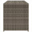 Vidaxl Garden Storage Box Grey 74.8 Gal Poly Rattan-97884505