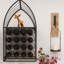 Meuble à vin autoportant en 2 parties, design compact pour exposer vos vins dans le salon et votre salle à manger.