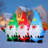 Christmas Inflatable 7.5 FT Long Gnome Inflatables Three Midgets Holding Hands with Built-in LEDs