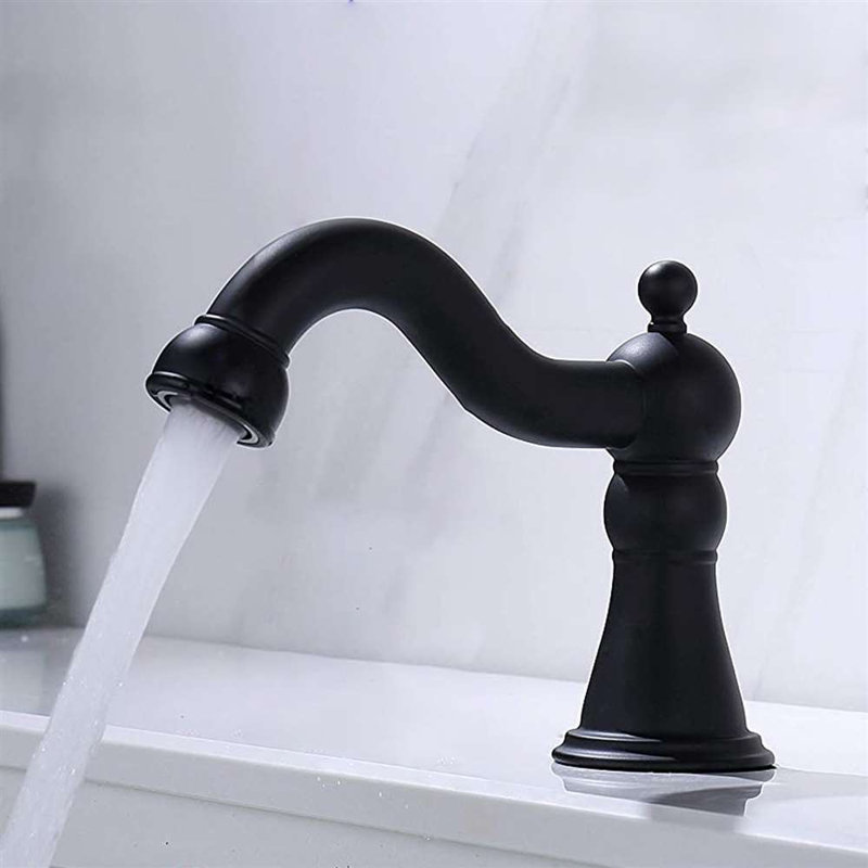 Robinet à capteur automatique sans contact BathSelect, Noir mat