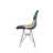 Patchwork Accent Chair With Chromed Legs And Geometric Pattern, Set Of 2