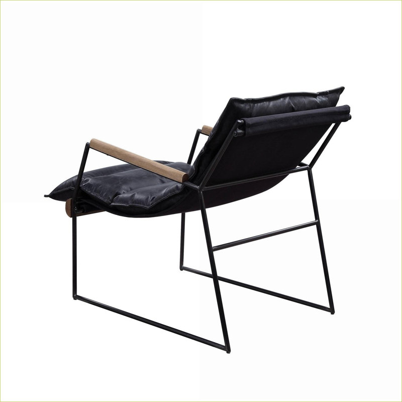 Fauteuil d'appoint en forme de fer patiné brun foncé patiné pour adultes, salon, sièges d'appoint de chambre à coucher