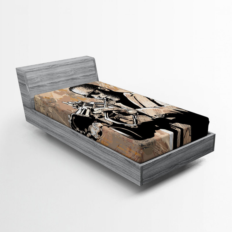 Drap-housse de musique jazz, Drap-housse de taille simple