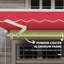 Patio Sun Shade Awning - 12' X 10', , Wine Red Canopy 10' Deck Shelter With Fabric And Aluminum Frame