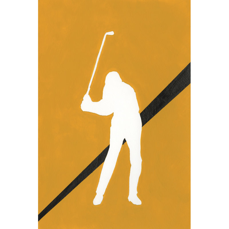 It's All About the Game III by Regina Moore - Painting, 91 cm H x 61 cm W, Black Floater Framed
