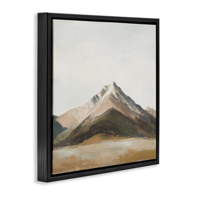 Cadre flottant solennel paysage de montagne, design par Petal Prints Design