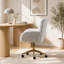 Fauteuil de bureau en molleton rembourré Cloud-130805845