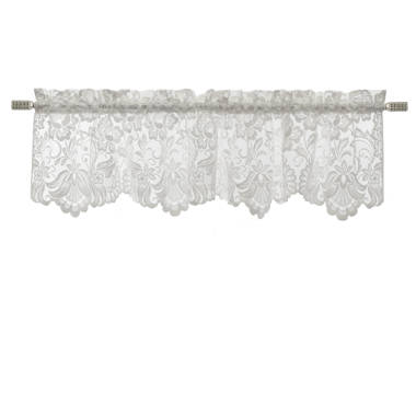 Apamea Faux Silk Waterfall Embellished 38'' W Window Valance