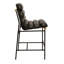 Ensemble de table de bar 36 "avec 2 chaises Layla en cuir noir antique Gingras