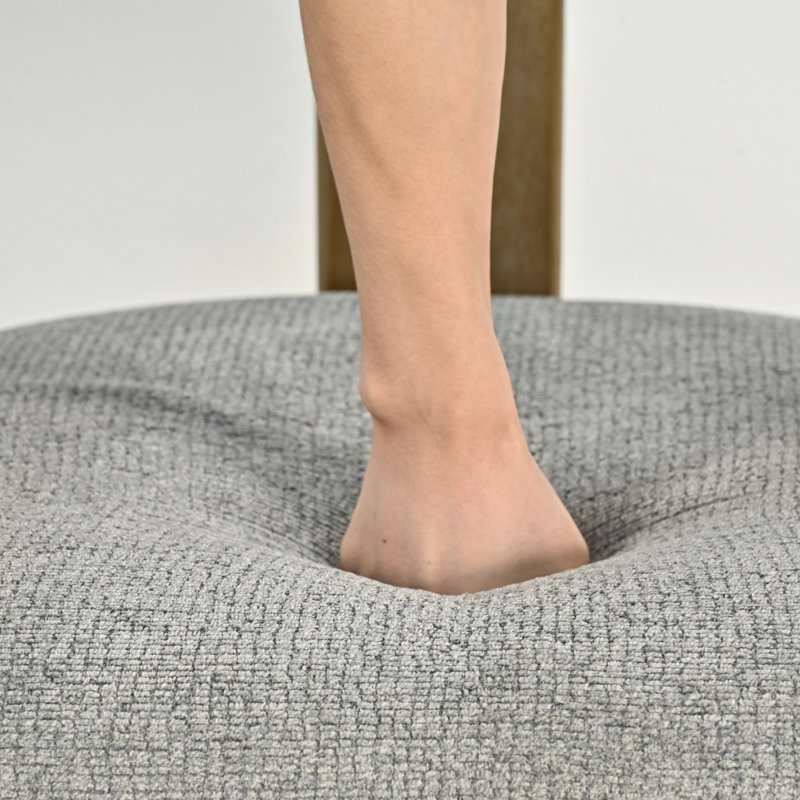 Chaise d'appoint Mamanbai, Gris chenille