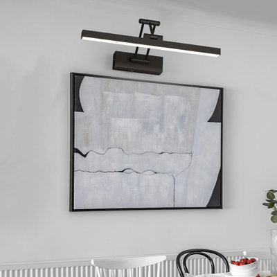 Valisy 15.5" Dimmable 1 - Light  LED Picture Light with Remote, Battery Powered Wall Mount Light with Adjustable Arm