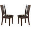 Ensemble de 2 chaises d'appoint de salle à manger de style unique