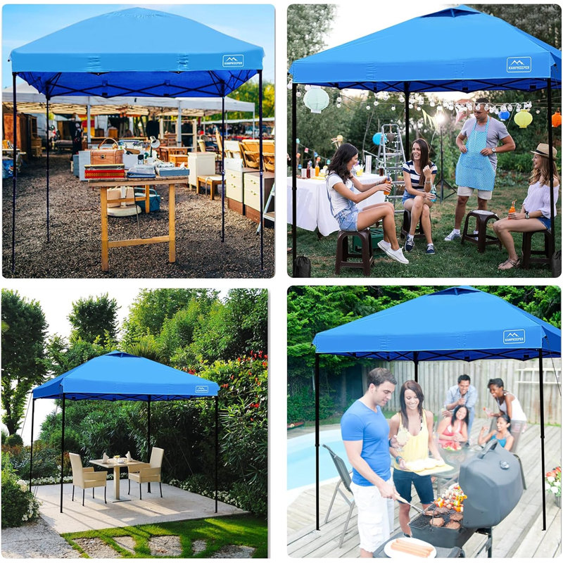 Tente pop up commerciale pour 12 personnes, Bleu