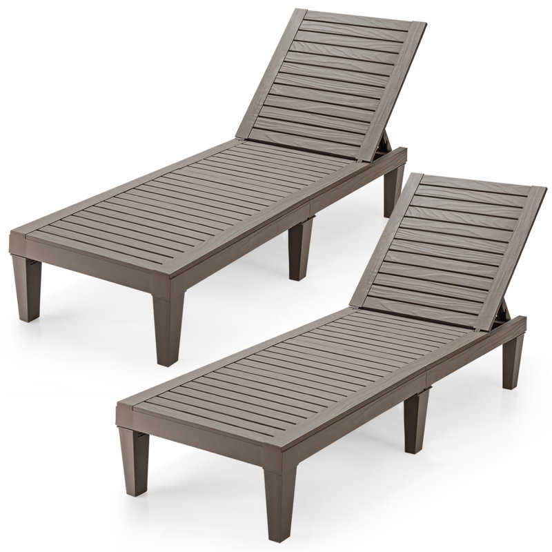 Méridienne inclinable 2 pièces Patiojoy, Marron