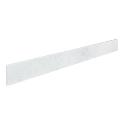 36 Inch In Carrara White Engineered Stone Backsplash For Vanity Sink Top