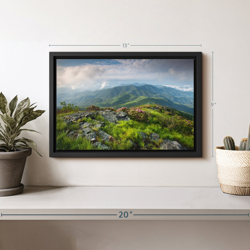 Nature "Art mural majestueux Blue Ridge Mountains", H 9 po x l 13 po