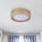 1-Lamp Round gold LED iron crystal ceiling light